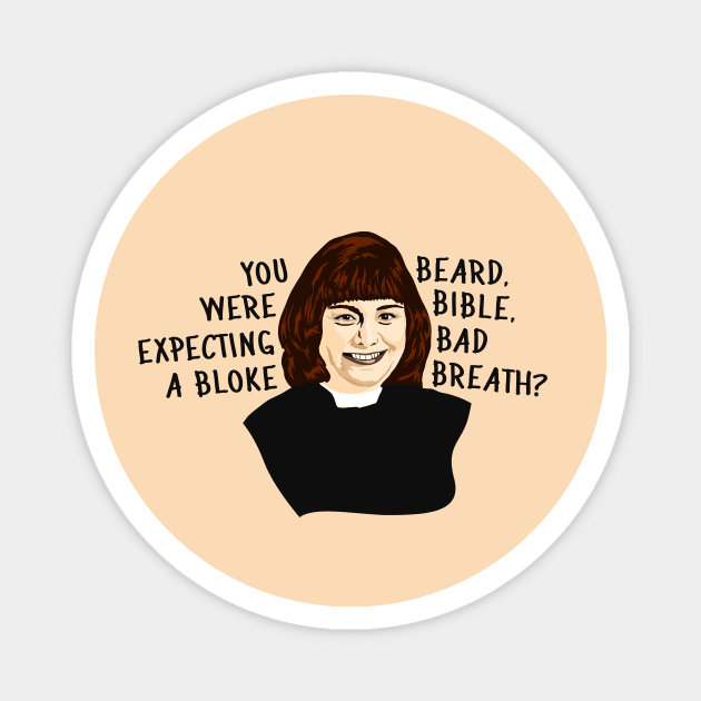 The Vicar of Dibley Magnet by Phil Shelly Creative